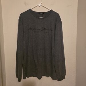 NWT AIOPESON , Grey Long Sleeve Shirt Size XL